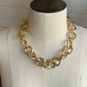 J crew chunky gold necklace